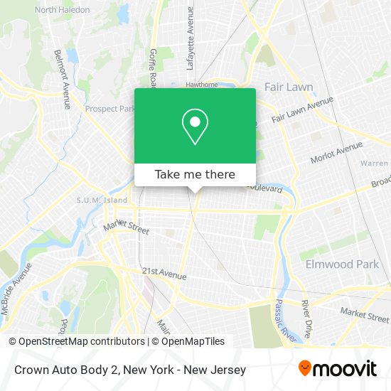 Crown Auto Body 2 map