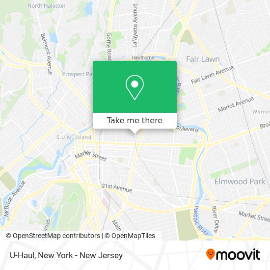 U-Haul map