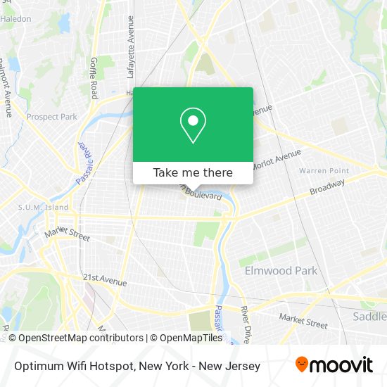 Optimum Wifi Hotspot map