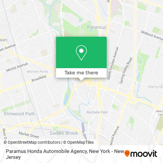 Mapa de Paramus Honda Automobile Agency