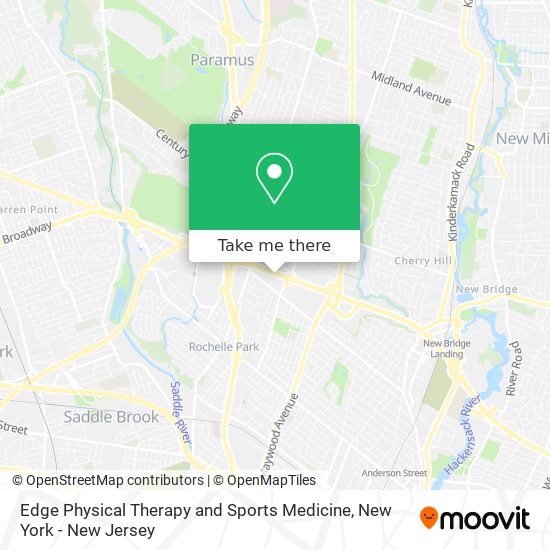 Edge Physical Therapy and Sports Medicine map