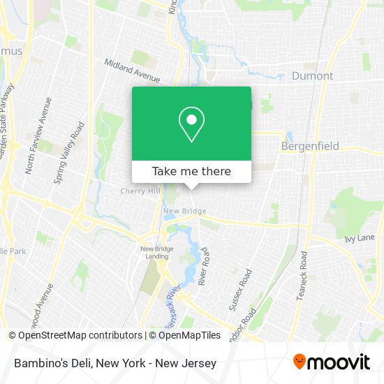 Bambino's Deli map