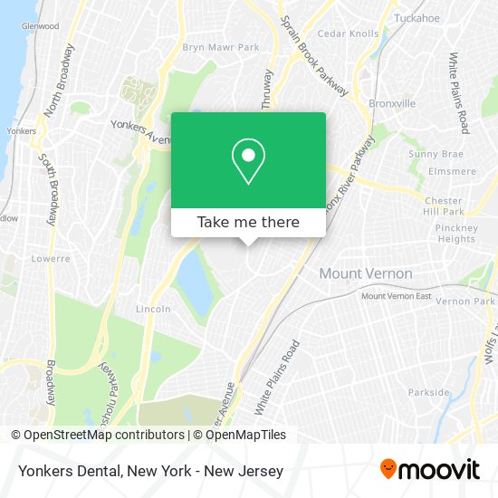 Yonkers Dental map
