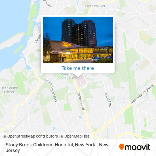 Stony Brook Children's Hospital map