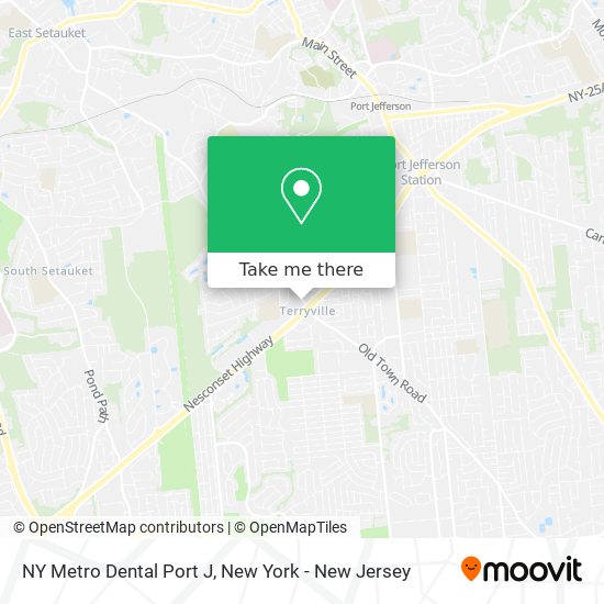 Mapa de NY Metro Dental Port J