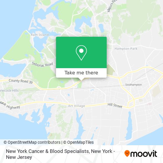 Mapa de New York Cancer & Blood Specialists