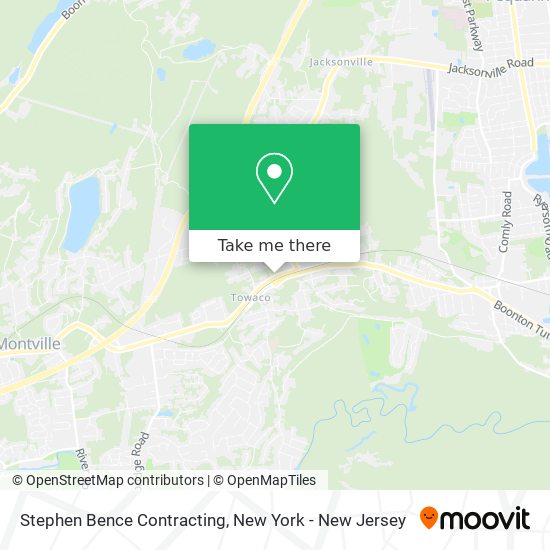 Mapa de Stephen Bence Contracting