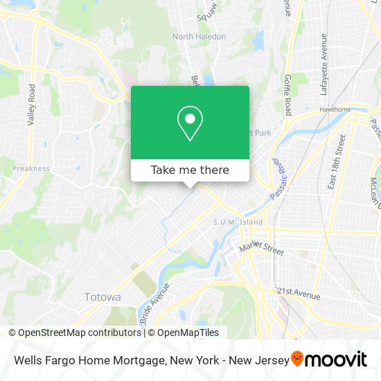 Mapa de Wells Fargo Home Mortgage