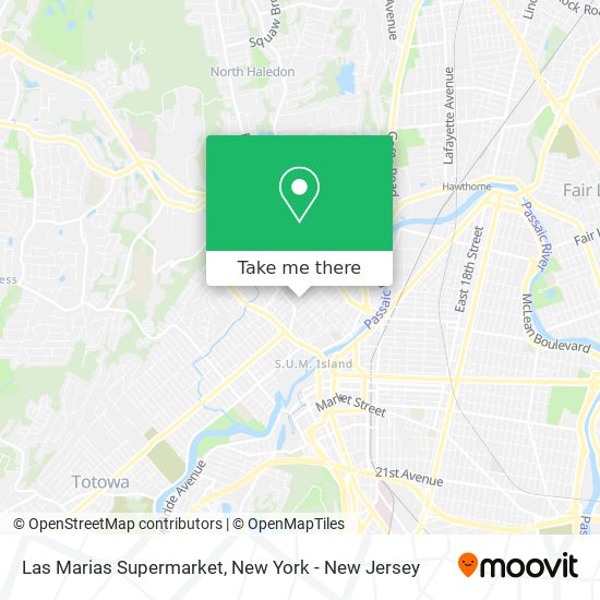 Las Marias Supermarket map