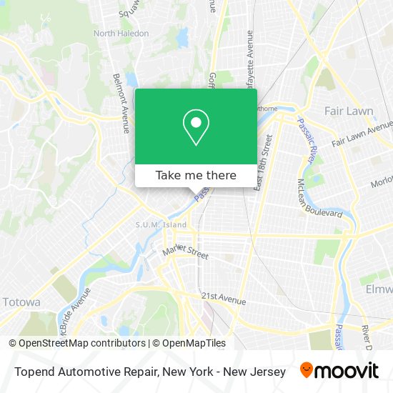 Mapa de Topend Automotive Repair