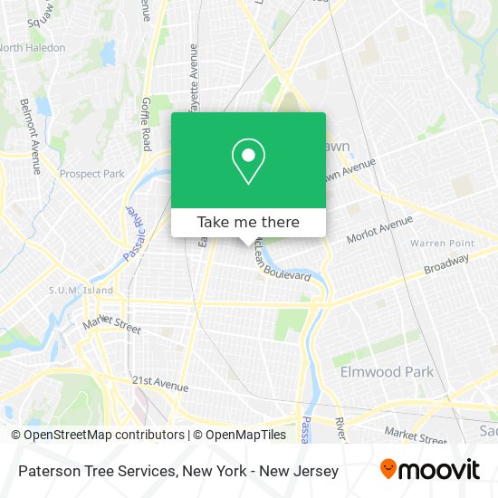 Paterson Tree Services map