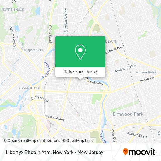 Mapa de Libertyx Bitcoin Atm