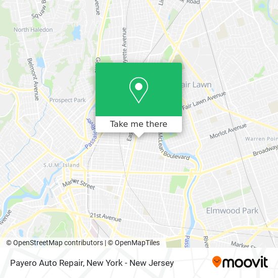 Payero Auto Repair map