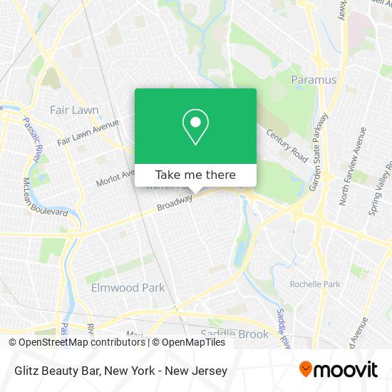 Mapa de Glitz Beauty Bar
