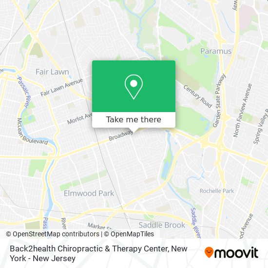 Back2health Chiropractic & Therapy Center map