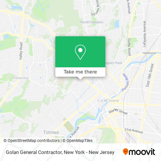 Golan General Contractor map