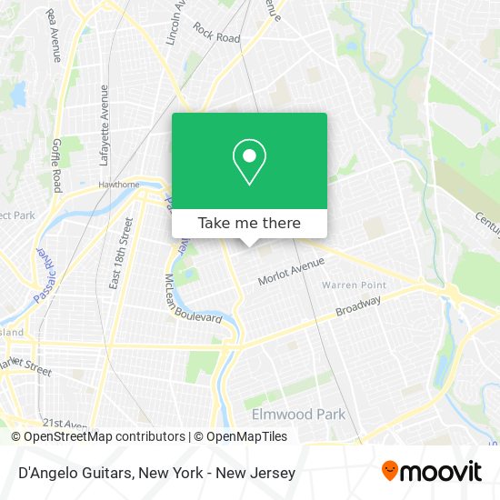 D'Angelo Guitars map