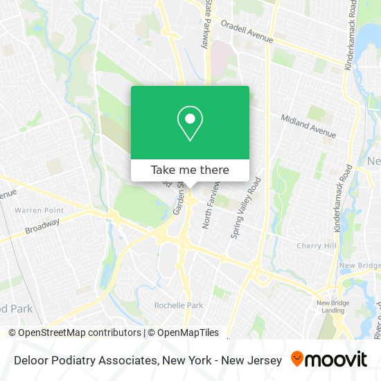 Deloor Podiatry Associates map