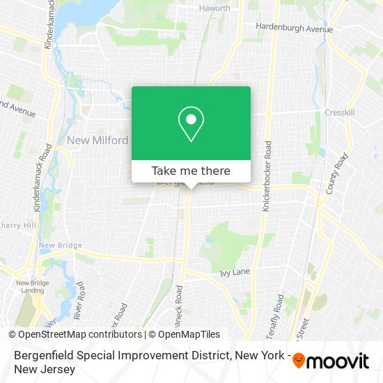 Bergenfield Special Improvement District map