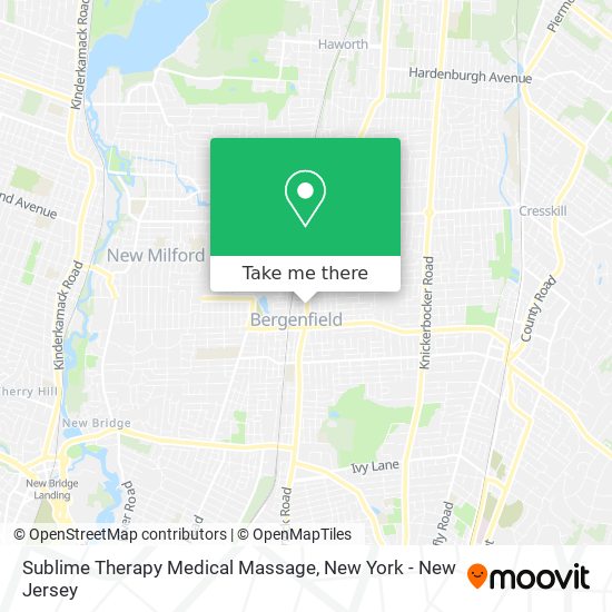 Sublime Therapy Medical Massage map