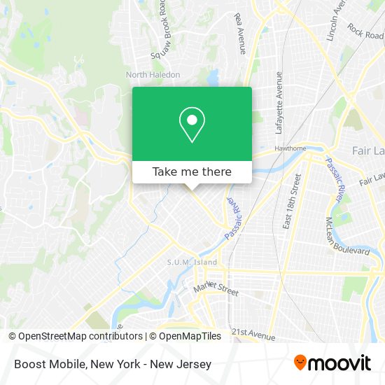 Mapa de Boost Mobile