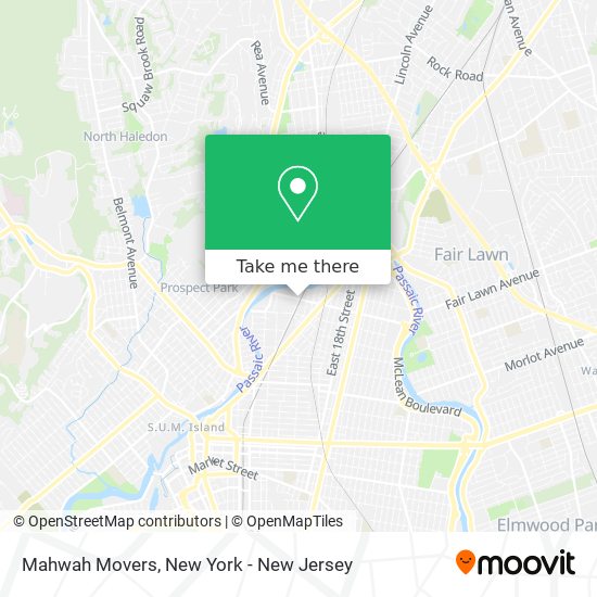 Mapa de Mahwah Movers