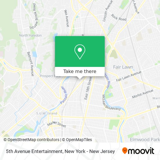 Mapa de 5th Avenue Entertainment