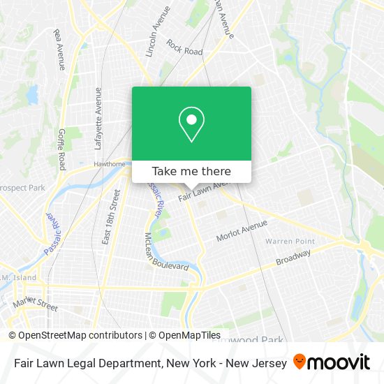 Fair Lawn Legal Department map
