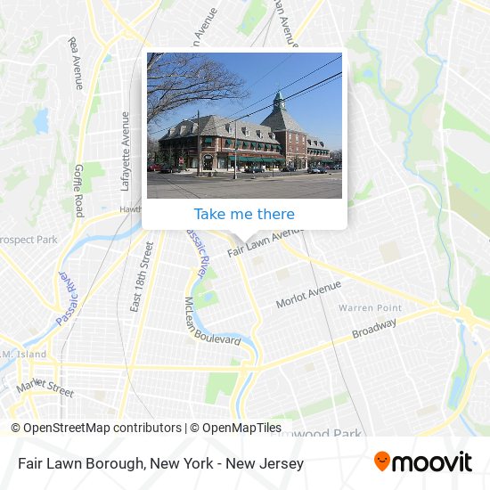 Mapa de Fair Lawn Borough