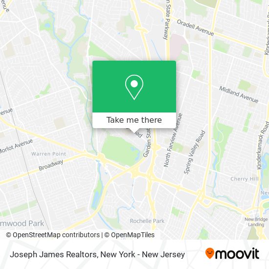 Joseph James Realtors map