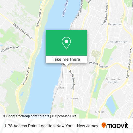 UPS Access Point Location map