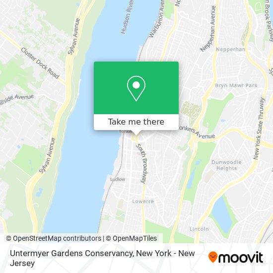 Untermyer Gardens Conservancy map