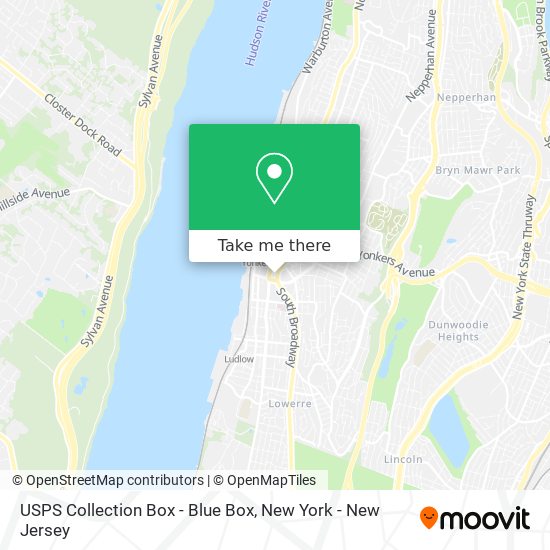 USPS Collection Box - Blue Box map