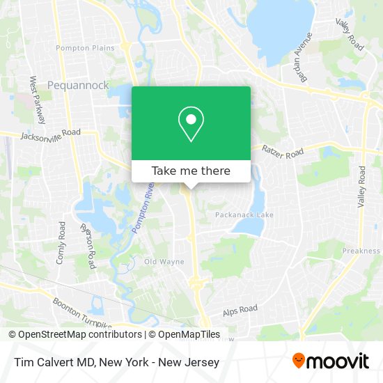 Tim Calvert MD map