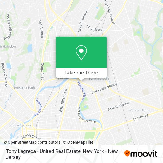 Mapa de Tony Lagreca - United Real Estate