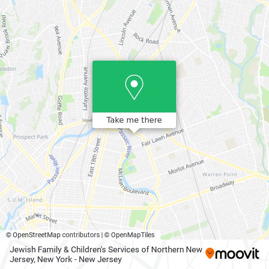 Jewish Family & Children's Services of Northern New Jersey map