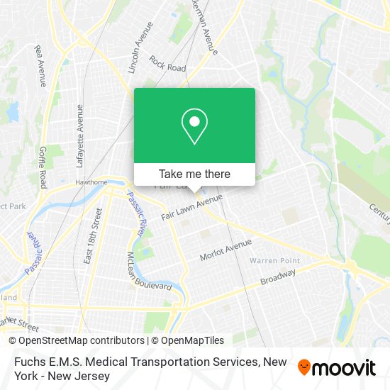 Fuchs E.M.S. Medical Transportation Services map