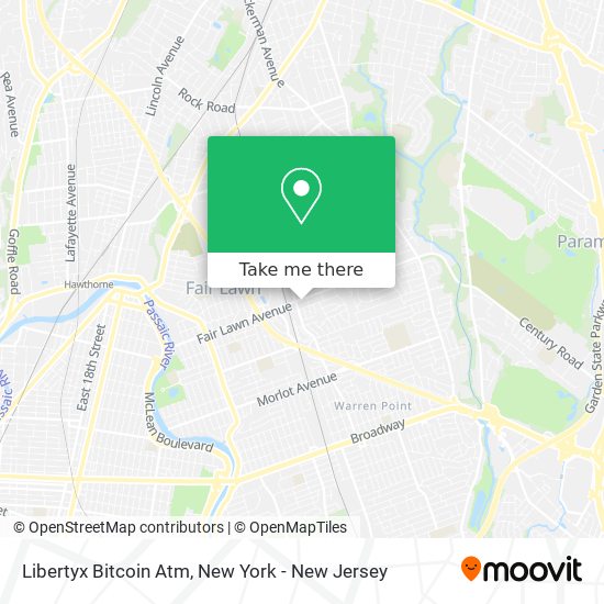 Mapa de Libertyx Bitcoin Atm