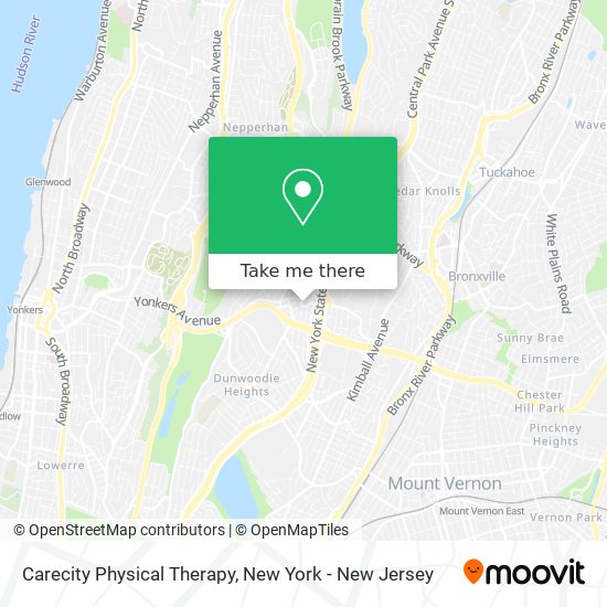 Mapa de Carecity Physical Therapy