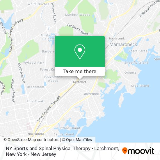 Mapa de NY Sports and Spinal Physical Therapy - Larchmont