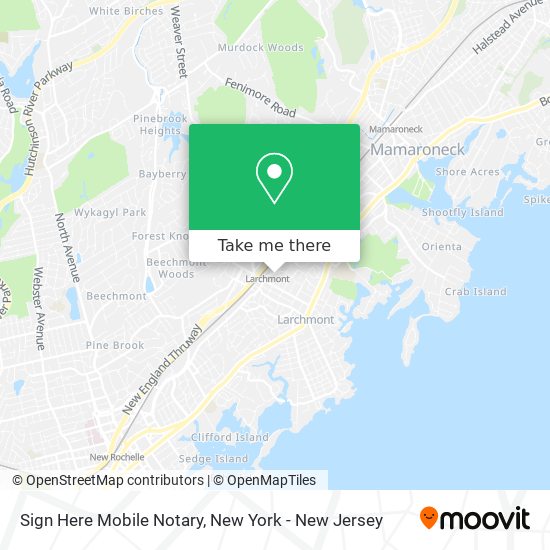 Sign Here Mobile Notary map