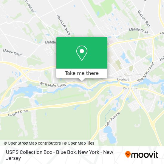 USPS Collection Box - Blue Box map