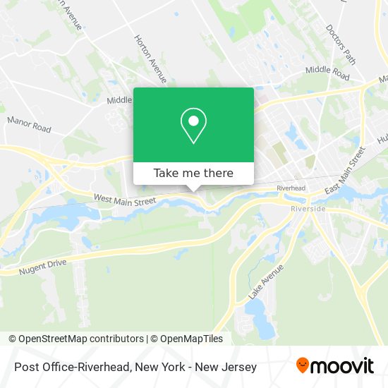 Post Office-Riverhead map