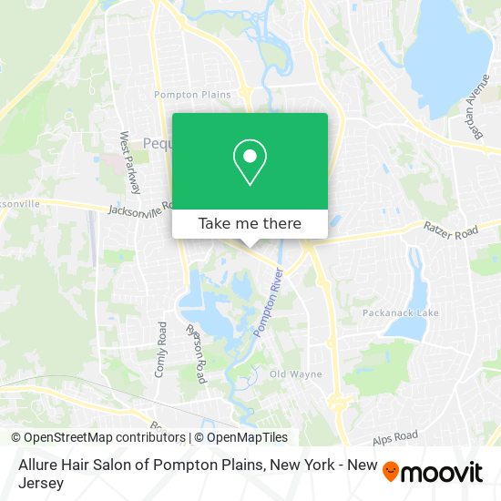 Allure Hair Salon of Pompton Plains map