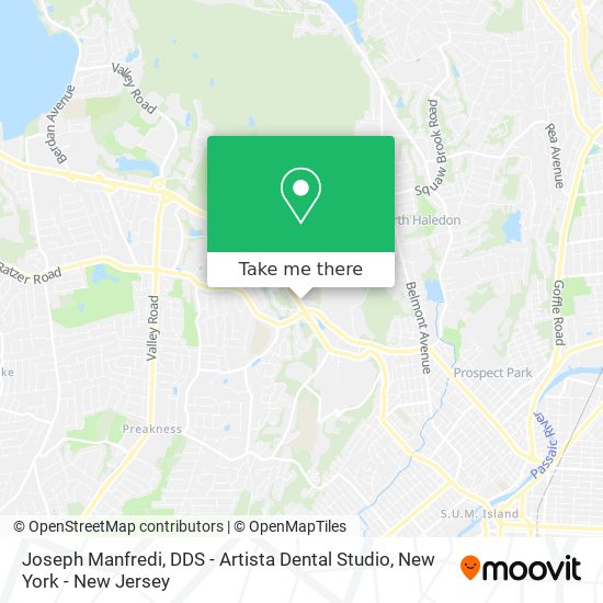Mapa de Joseph Manfredi, DDS - Artista Dental Studio