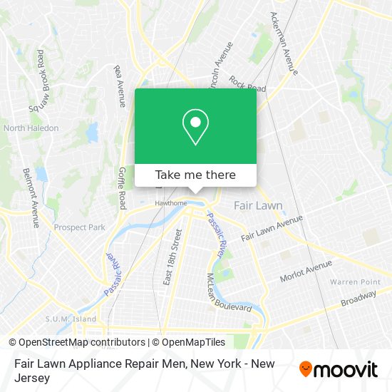 Mapa de Fair Lawn Appliance Repair Men