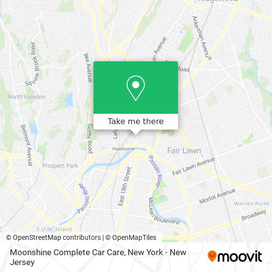 Moonshine Complete Car Care map