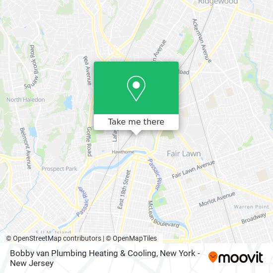Bobby van Plumbing Heating & Cooling map