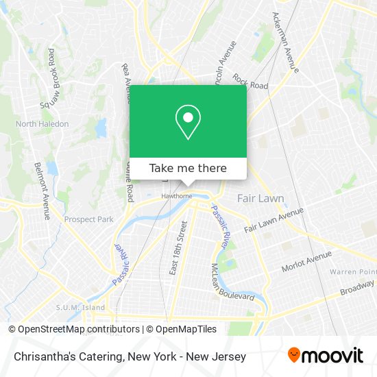 Chrisantha's Catering map