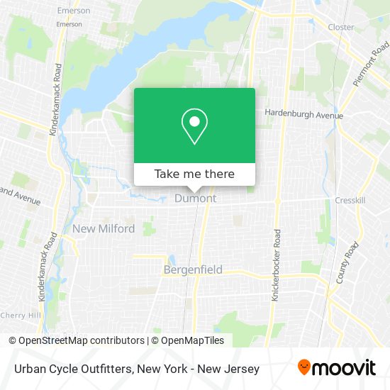 Urban Cycle Outfitters map